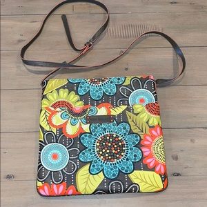 Vera Bradley Flower Shower Slim Hipster PVC